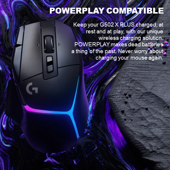 Logitech G502 X Wired / G502 X Plus Lightspeed Wireless RGB Gaming Mouse (G502XPlusWhite)